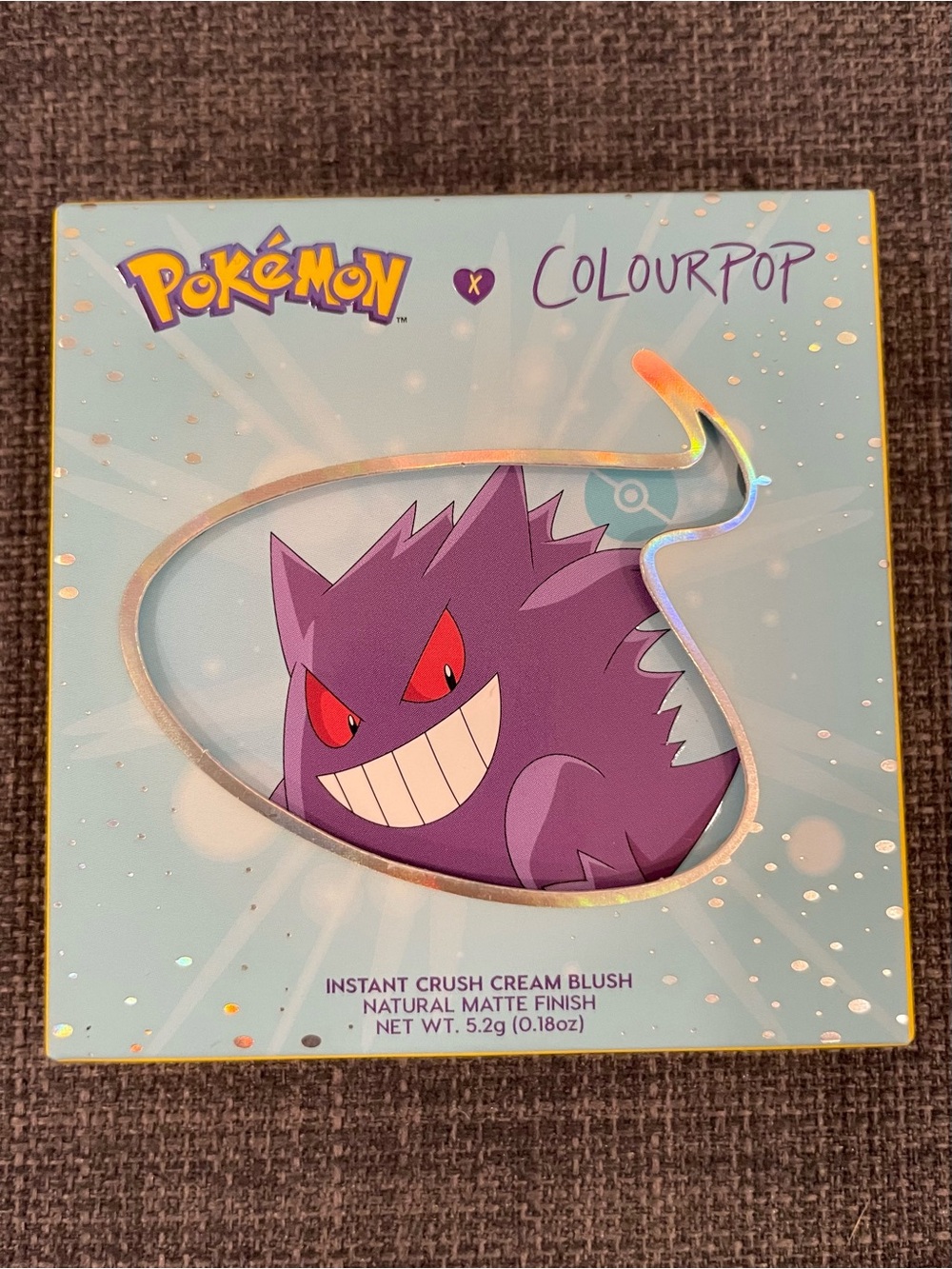 NWT COLOURPOP Pokémon x Colourpop Instant Crush Cream Blush HYPNOSIS Warm Violet